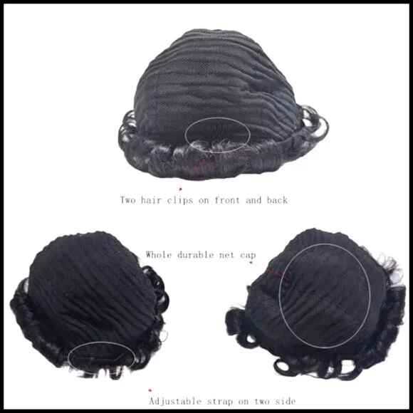 Short Curly Pixie Wig Human Hair Glueless Wear and Go Layered